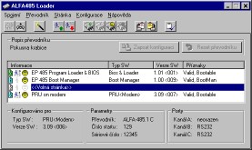 Software pro vzdálenou správu převodníků Alfa-485.1