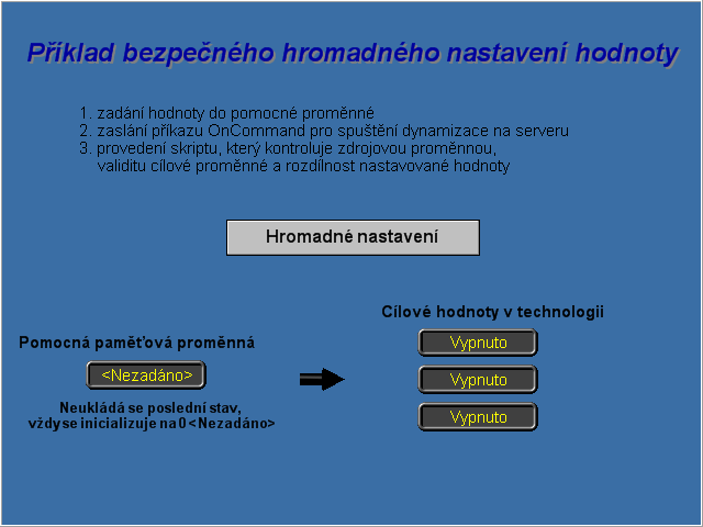 Tips and Tricks Sample 1, Display 1 - Odeslání hodnoty