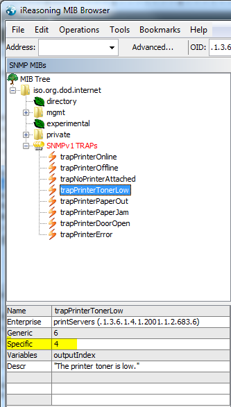 SNMPbrowserTrap