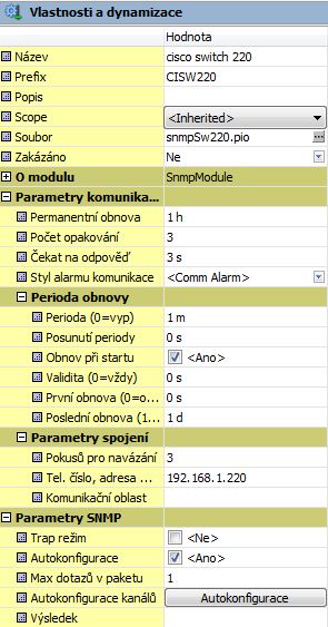 SNMPmoduleVlastnostiAdynam